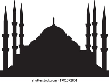 símbolo de signo vectorial aislado de ilustración de icono de monumento