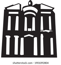 monument icon illustration isolated vector sign symbol