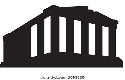 símbolo de signo vectorial aislado de ilustración de icono de monumento