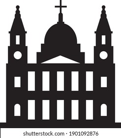 símbolo de signo vectorial aislado de ilustración de icono de monumento