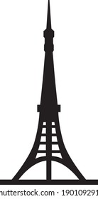símbolo de signo vectorial aislado de ilustración de icono de monumento
