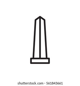 Monument Icon Illustration Isolated Vector Sign Symbol