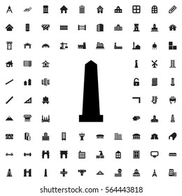 Monument Icon Illustration Isolated Vector Sign Symbol