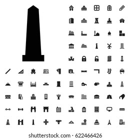 Monument icon illustration isolated vector sign symbol. architecture icons vector set. on white background