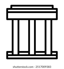 Monument icon in minimalist style