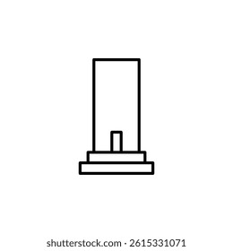 Monument icon vector design template	
