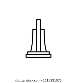 Monument icon vector design template	