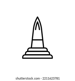 Vektordesign-Vorlagen für Denkmalsymbol