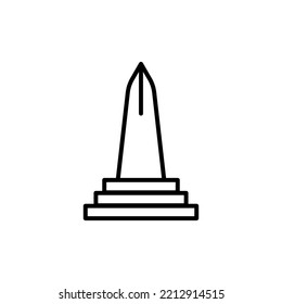 monument icon vector design templates 