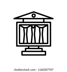 Monument icon vector isolated on white background, Monument transparent sign