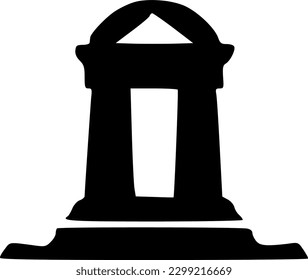 Monument icon vector symbol design illustration