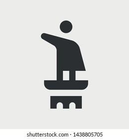 Monument or landmark. Simple vector icon