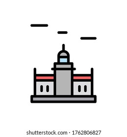 Monument, lighthouse icon. Simple color with outline vector elements of pharos icons for ui and ux, website or mobile application