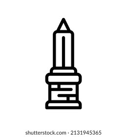 monument line style icon. vector illustration for graphic design, website, app. EPS 10