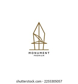 Monument logo design symbol template - Vector