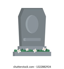 Monument Tomb color vector icon. Flat design