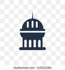 Monument vector icon isolated on transparent background, Monument transparency concept can be used web and mobile