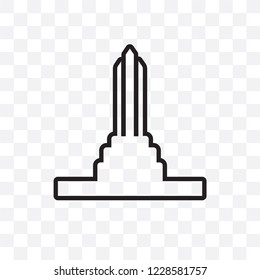 Monument Vector Linear Icon Isolated On Stock Vector (Royalty Free ...