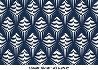 Monumental architecture seamless pattern, vector abstract background of reptile snake or fish skin, roof tiling endless geometric motif.