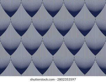 Monumental architecture seamless pattern, vector abstract background of reptile snake or fish skin, roof tiling endless geometric motif.