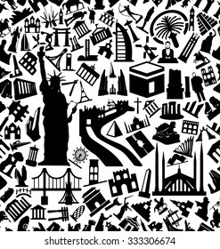Monuments Solid Icons Pattern