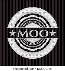 Moo silver shiny emblem