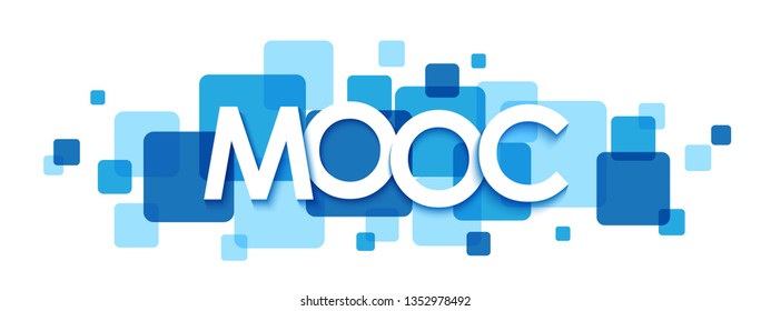 MOOC colorful typography banner
