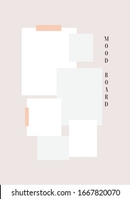 Mood Board Blank Template 342
