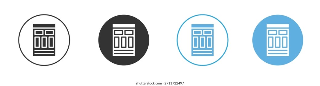 Mood board icon Logo Template Design set