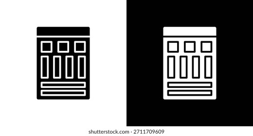Icono de la placa de sentimiento Conjunto de colección. Silueta de Vector.