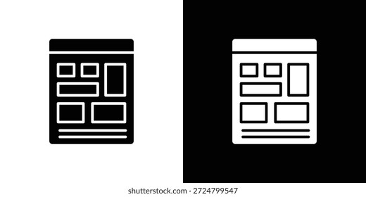 Icono de la tarjeta de sentimiento Vector de la silueta de la ilustración plana paquete de diseño.