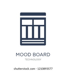 Icono de la tabla de moldes. Icono de la placa de modelado plano de moda sobre fondo blanco de la colección Technology, ilustración vectorial puede ser usada para web y móvil, eps10