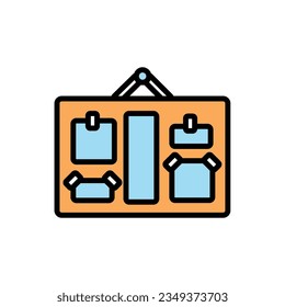 Mood Board Icon Vector Illustration