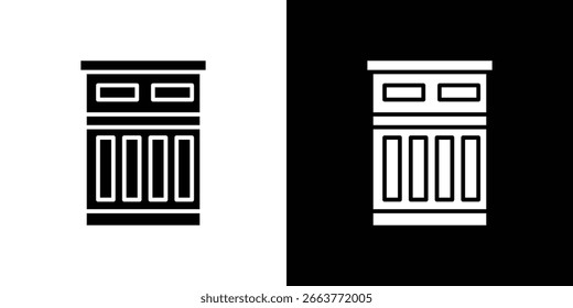 Stimmungstafel-Symbol, Vektorgrafik - Sammlung von Vektorsymbolen im schwarzen Stil von hoher Qualität