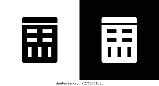 Icono de la placa de sentimiento. Ilustración vectorial. Silueta en color negro
