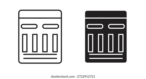 Icono de la placa de sentimiento para el Web y el App. Ilustración vectorial eps