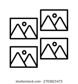 Ilustración vectorial de icono de contorno de Tablero de sentimiento