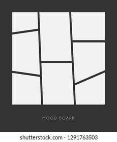 Mood board template svg