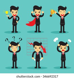 The mood of business man