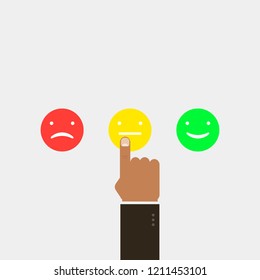  Mood choice. vector illustration