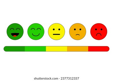 Conjunto de emoticonos de estado de ánimo vectorial.
Conjunto de iconos vectoriales, triste y alegre