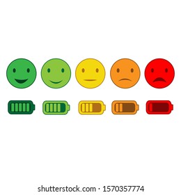Mood and energy icon vector illustration