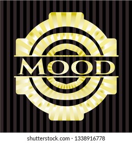 Mood gold shiny badge