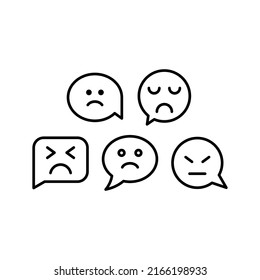 Mood Icon Set Vector Symbol Design Illustration