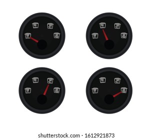 Mood indicator gauge. vector illustration