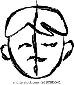 mood instability icon in Doodle style 