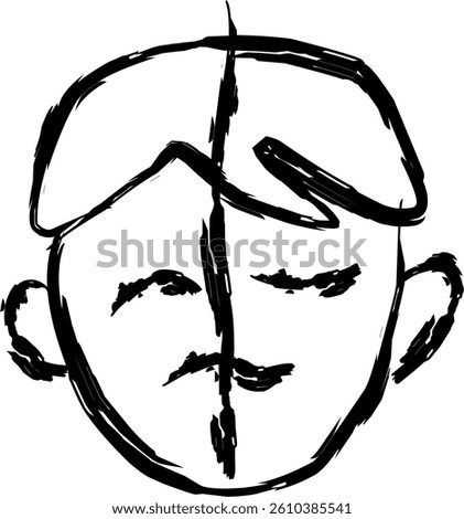 mood instability icon in Doodle style 