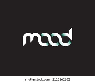 MOOD Logo Design Abstract Signs Symbols Shape Rectangle Initials Letter Typhography Monogram