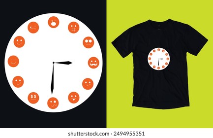 mood o'clock emoji t shirt design sv-g jpg png  free files typography calligraphy 