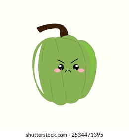 mood sweet expression baby pumpkin cartoon illustration. baby emoticon